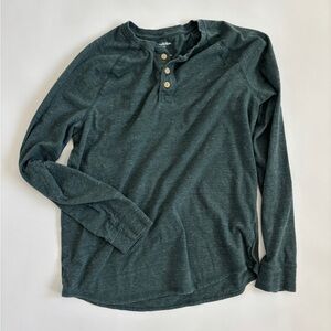 Goodfellow Green Henley Men’s Green Medium